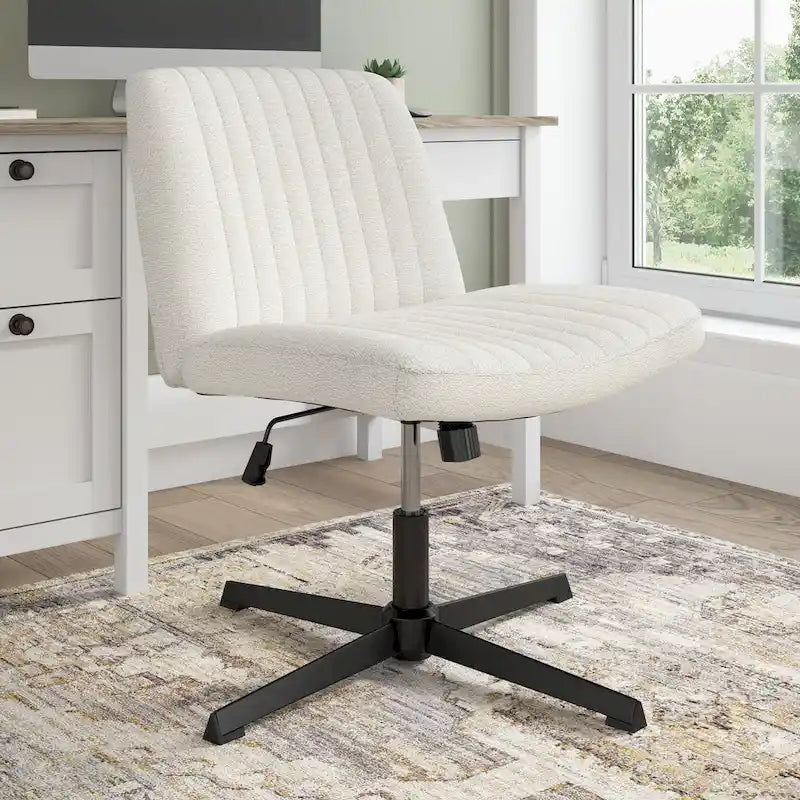 Chaise de bureau sans accoudoirs ni roulettes