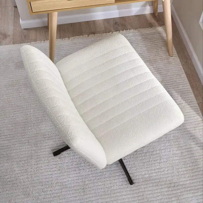 Chaise de bureau sans accoudoirs ni roulettes