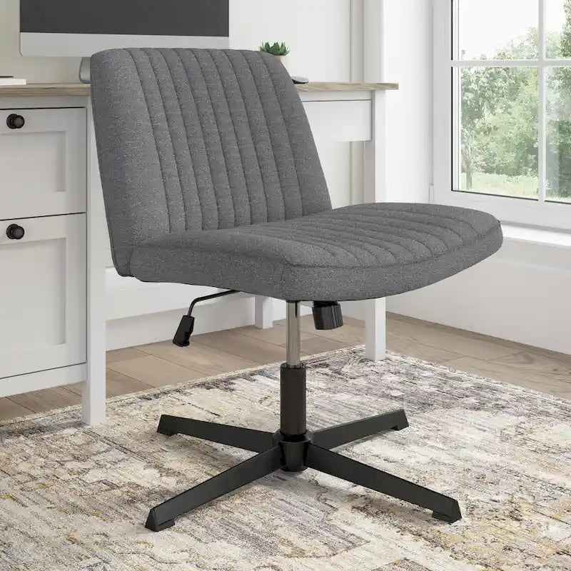 Chaise de bureau sans accoudoirs ni roulettes