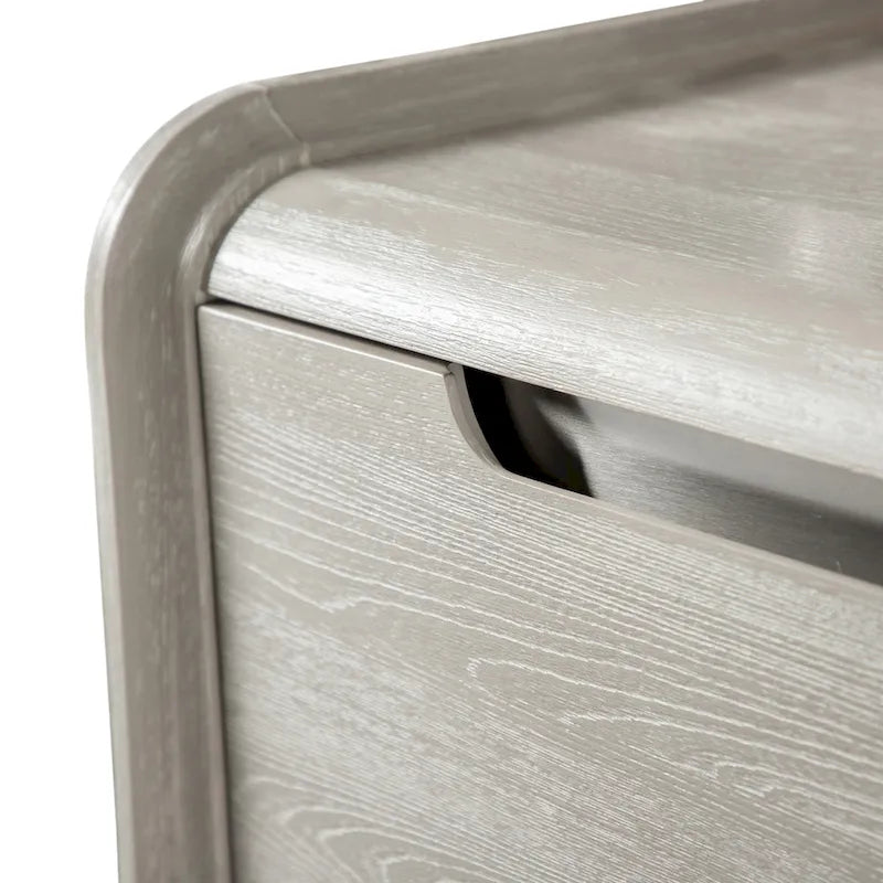 Commode moderne en bois massif à cinq tiroirs