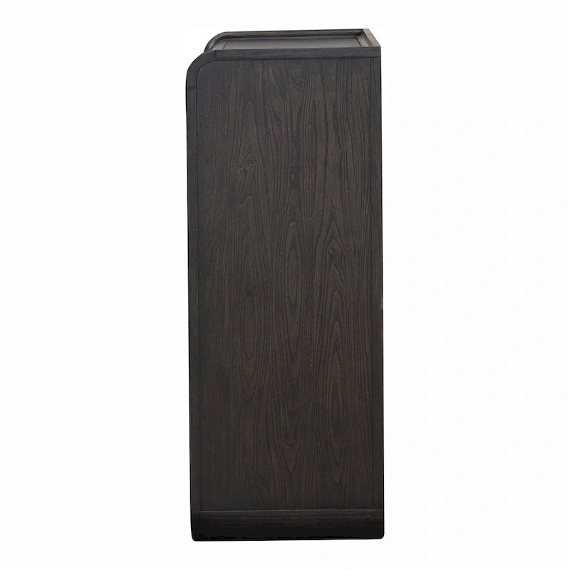Commode moderne en bois massif à cinq tiroirs