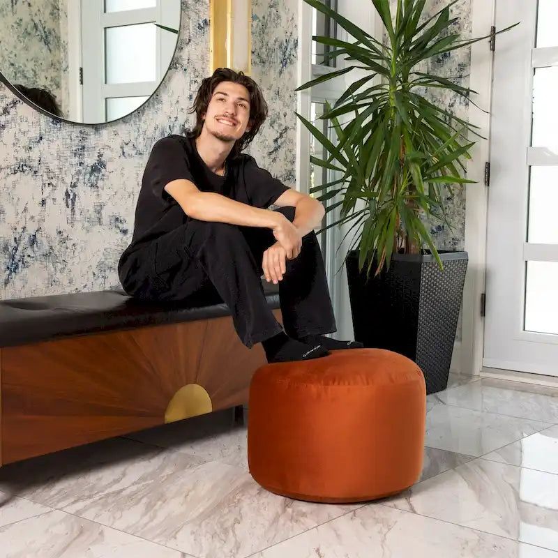 Tabouret Pouf Intérieur Velours