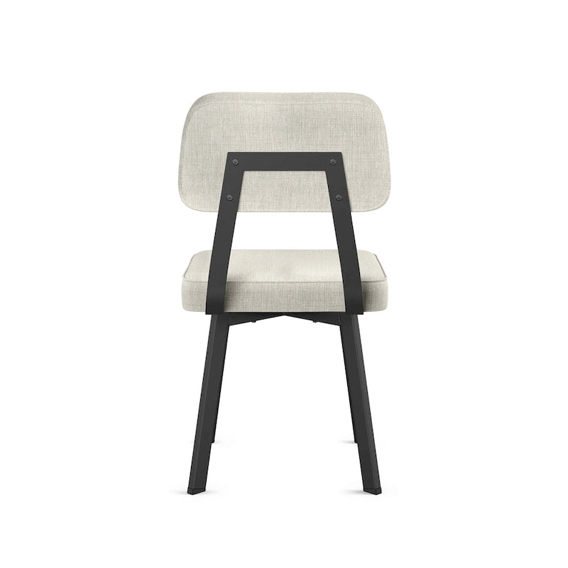 Chaise de salle à manger rembourrée, pieds en métal