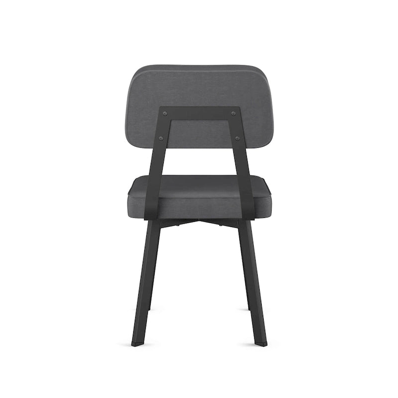 Chaise de salle à manger rembourrée, pieds en métal