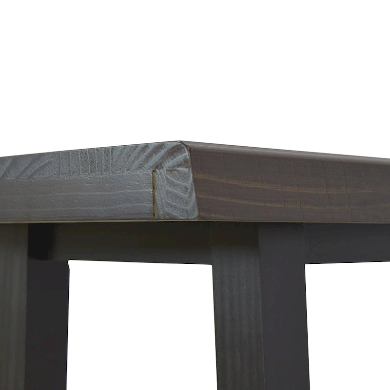 Garniture en bois d'origine, table de bar avec panneau de contrôle en merisier vieilli et ébène