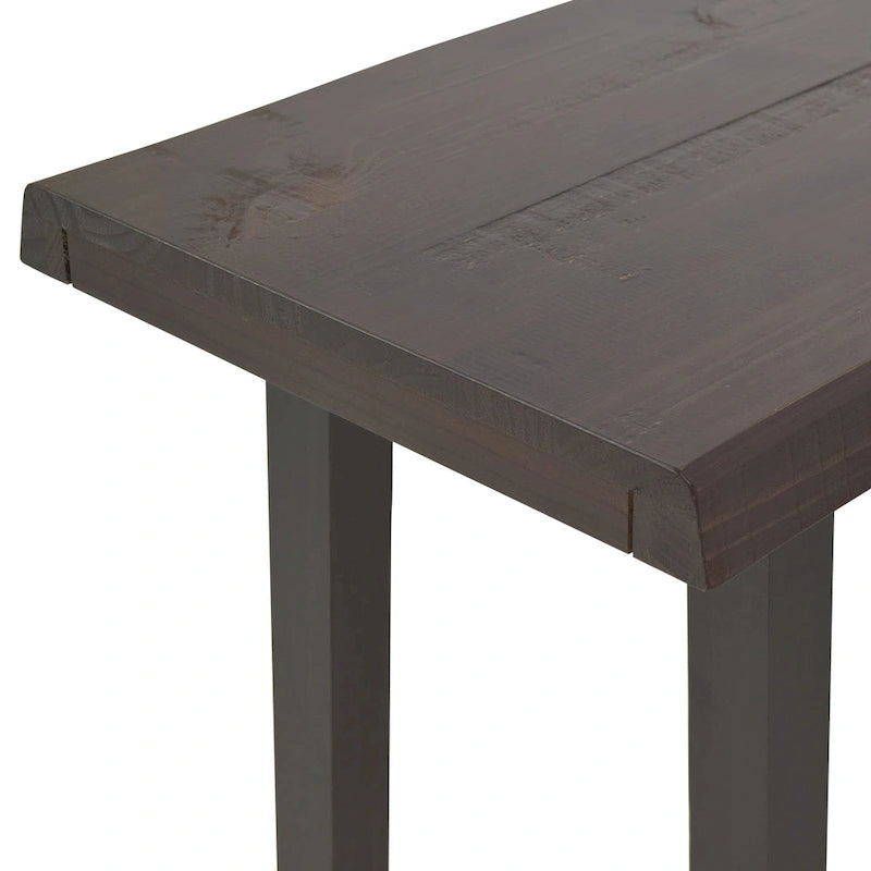 Garniture en bois d'origine, table de bar avec panneau de contrôle en merisier vieilli et ébène