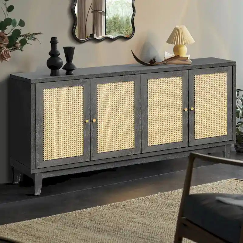 Meuble de rangement de style moderne, armoire latérale, meuble en bois, table de commande