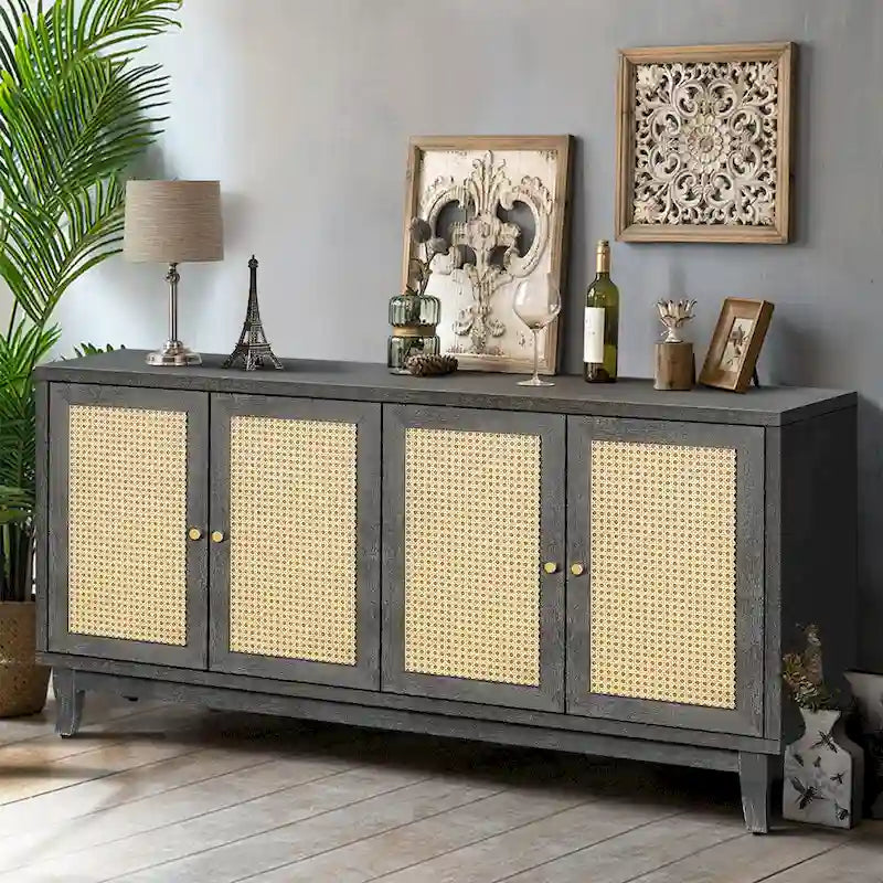 Meuble de rangement de style moderne, armoire latérale, meuble en bois, table de commande