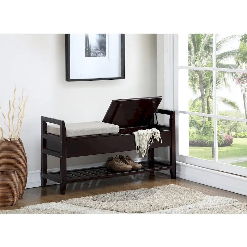 Banc à chaussures de rangement
