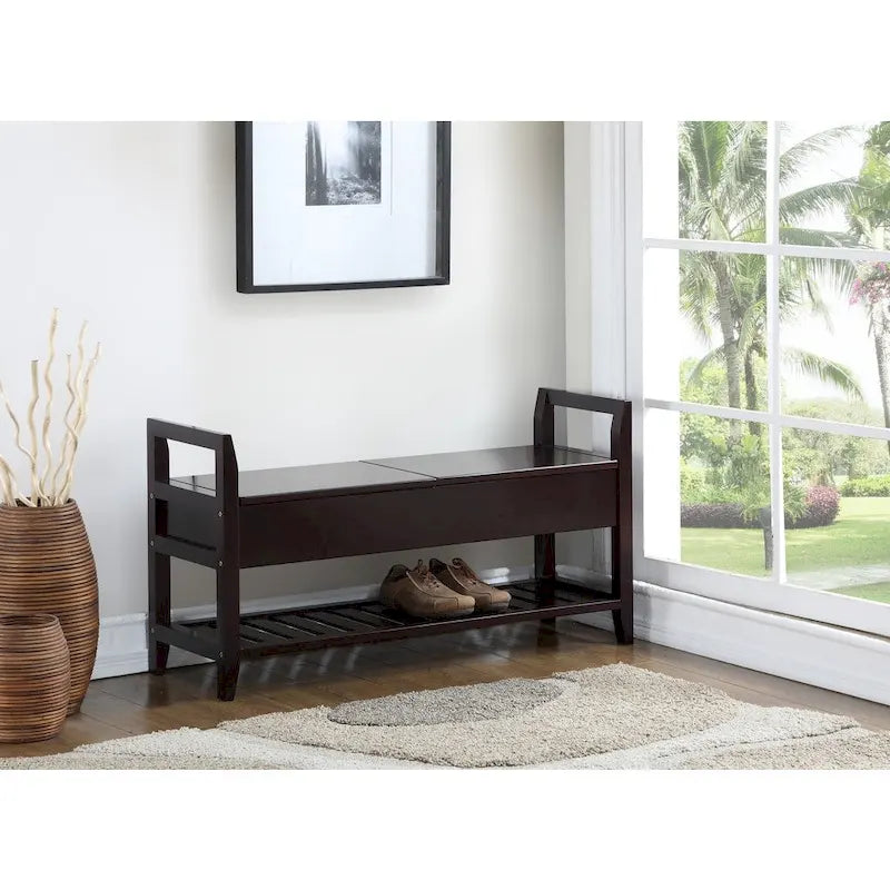 Banc à chaussures de rangement