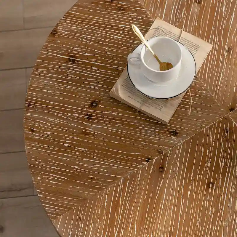 Table basse ronde de style rétro moderne