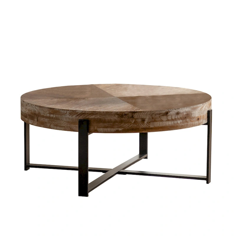 Table basse ronde de style rétro moderne