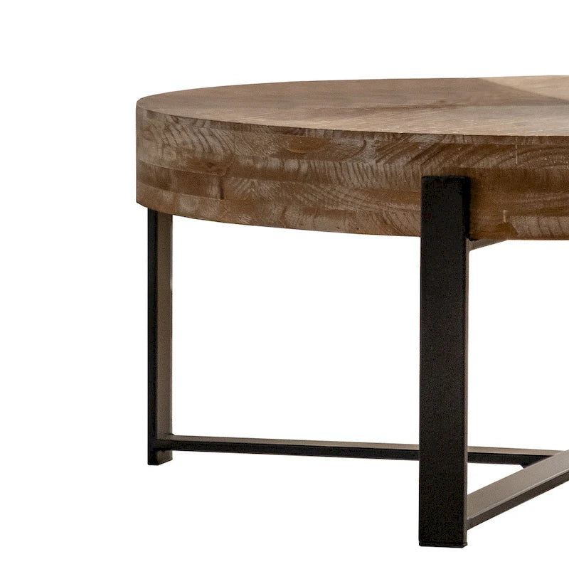 Table basse ronde de style rétro moderne