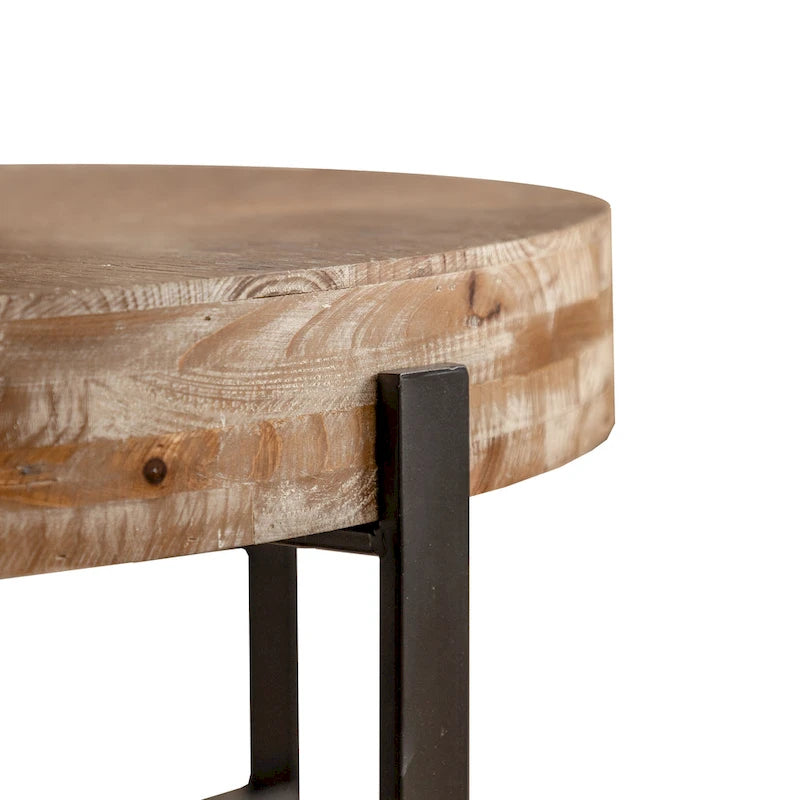 Table basse ronde de style rétro moderne