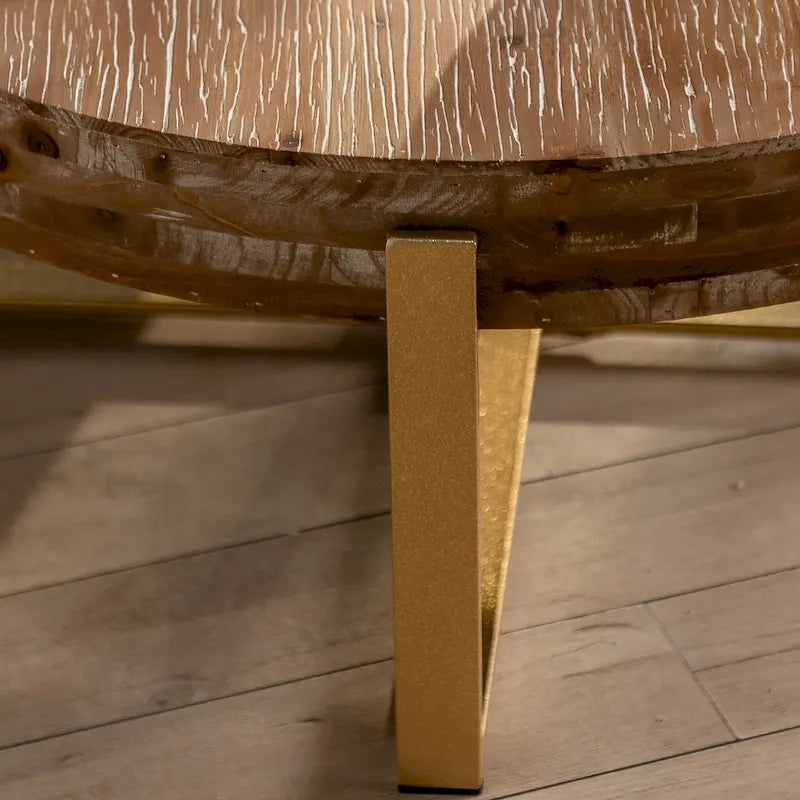 Table basse ronde de style rétro moderne