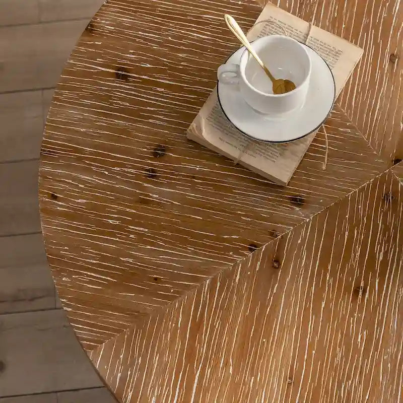 Table basse ronde de style rétro moderne