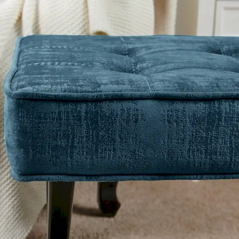 Repose-pieds/tabouret de coiffeuse en velours