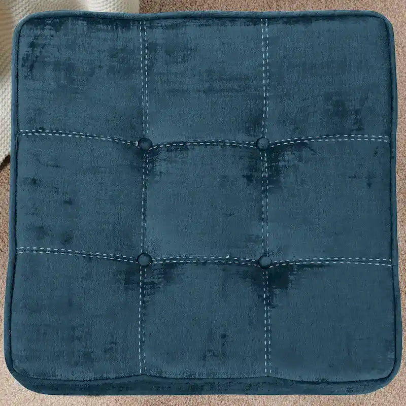 Repose-pieds/tabouret de coiffeuse en velours