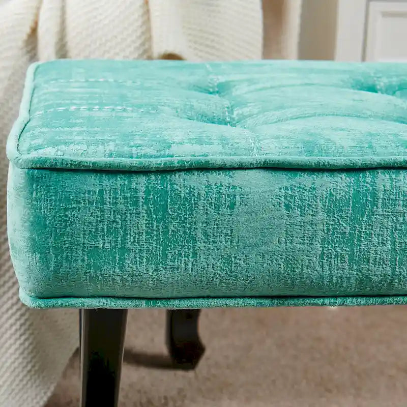 Repose-pieds/tabouret de coiffeuse en velours