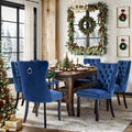 Chaise de cuisine luxueuse recouverte de velours