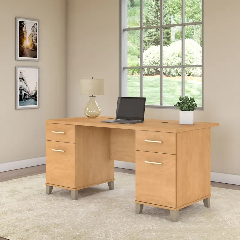 Bureau d'ordinateur 60W avec tiroirs