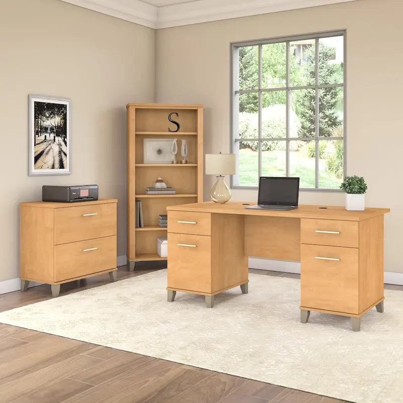 Bureau d'ordinateur 60W avec tiroirs