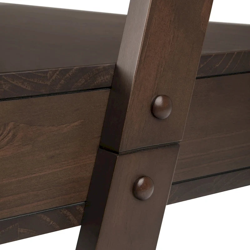 Bureau inclinable moderne en bois massif de 36 pouces de large