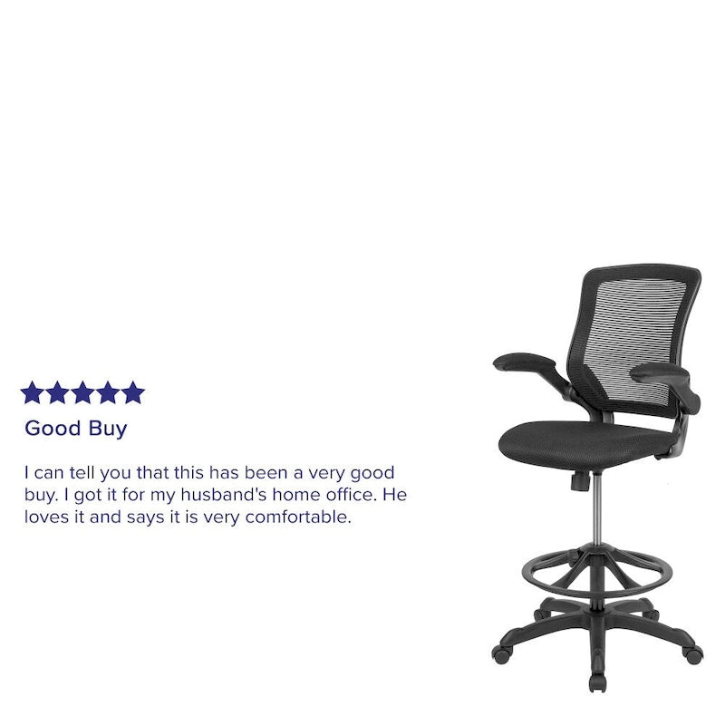 Chaise de dessin ergonomique avec dossier en maille