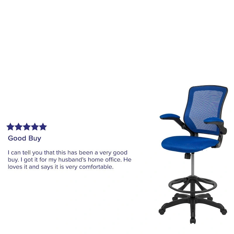 Chaise de dessin ergonomique avec dossier en maille