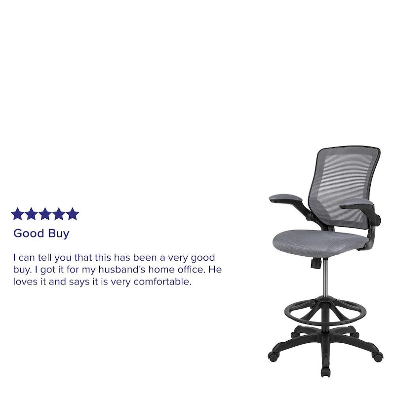 Chaise de dessin ergonomique avec dossier en maille