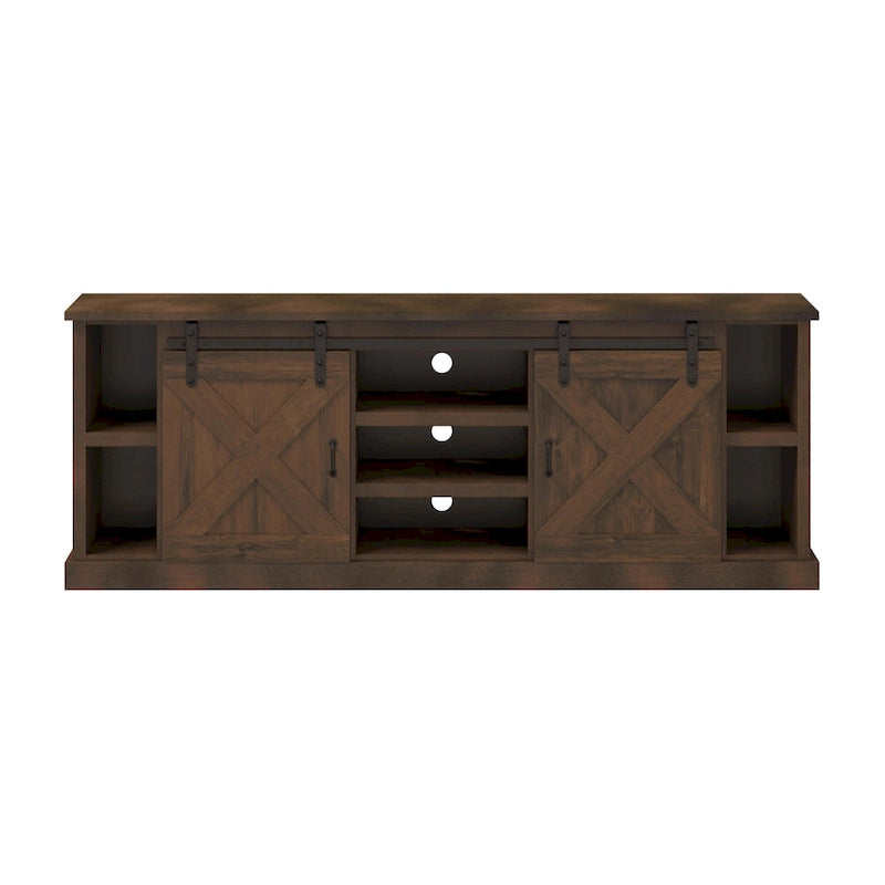 Meuble TV de style rustique de 85 pouces