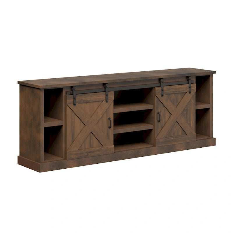 Meuble TV de style rustique de 85 pouces