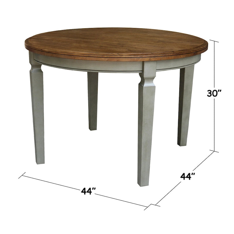 Table à manger ronde de 44 x 44 pouces
