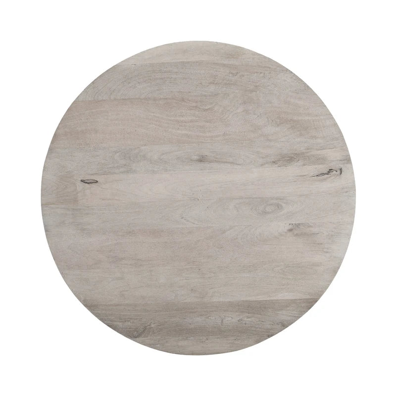 Table basse de 36 pouces, fabriquée à la main en forme de tambour