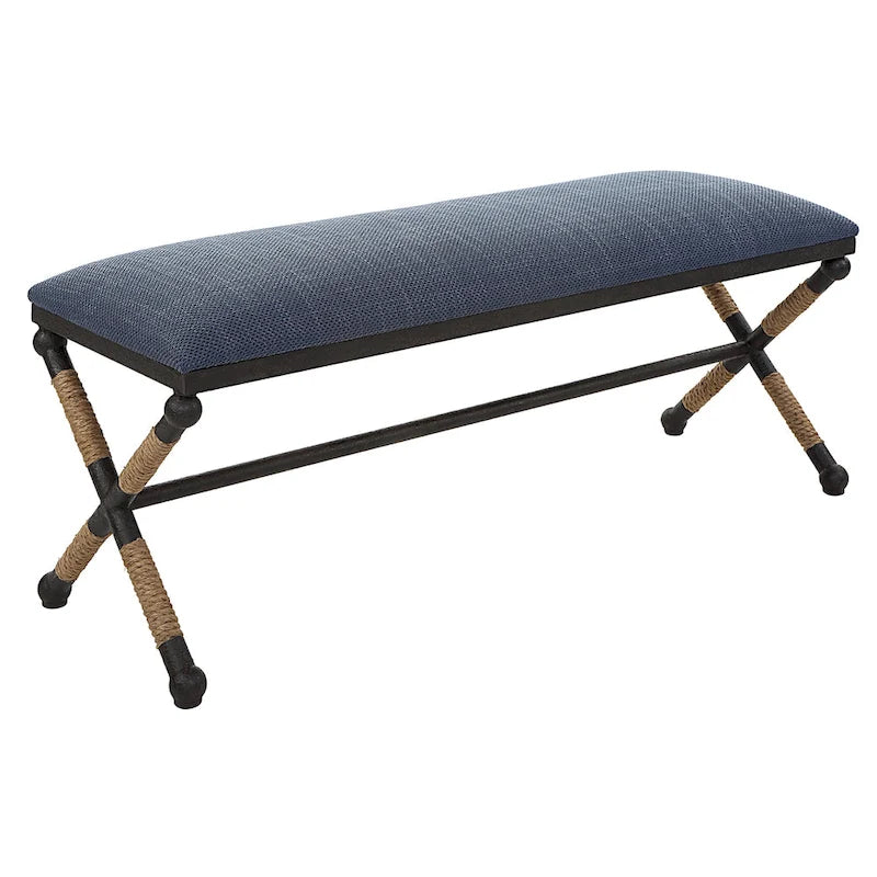 Banc bleu marine de campagne