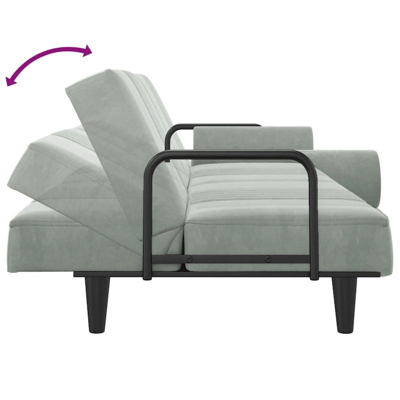 canapé-lit avec accoudoirs, fauteuil inclinable, canapé deux places, canapé-lit pliant