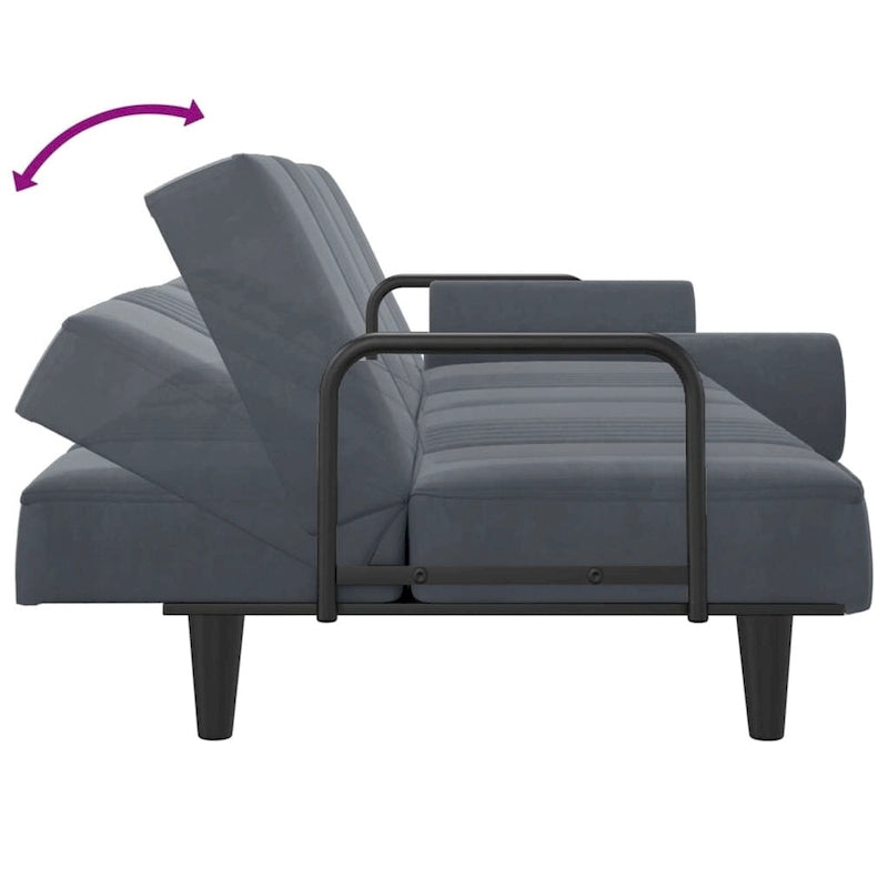 canapé-lit avec accoudoirs, fauteuil inclinable, canapé deux places, canapé-lit pliant