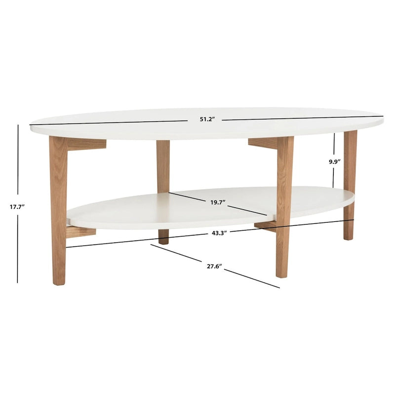 Table basse ovale médiévale