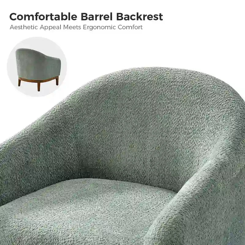 Fauteuil baquet moderne garni de velours avec pieds en bois massif