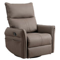 Fauteuil inclinable, pivotant et basculant en cuir