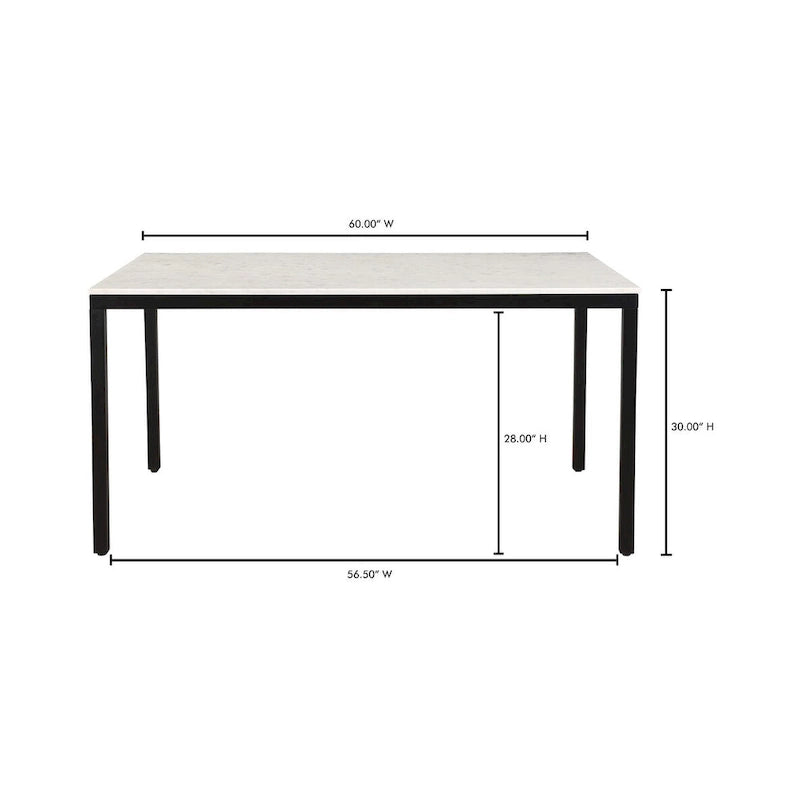 Dessus de table en marbre blanc