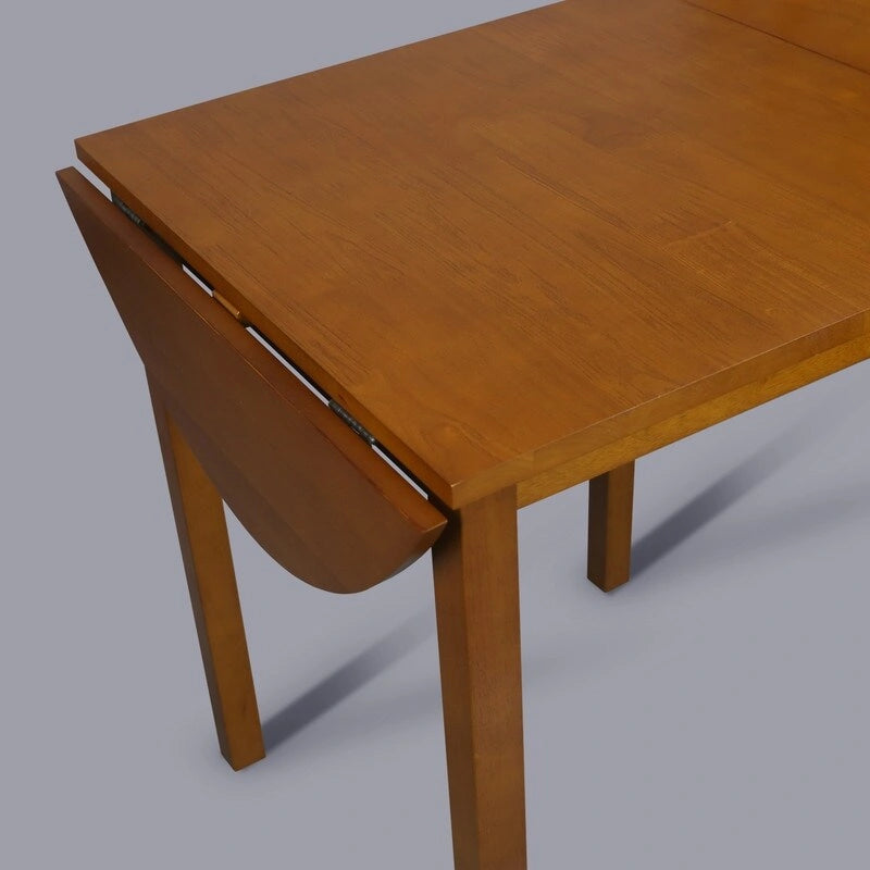 Table de salle à manger pliante en bois massif