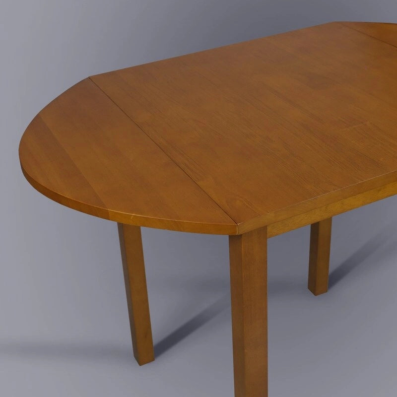 Table de salle à manger pliante en bois massif