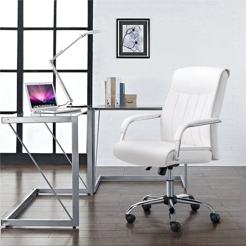 Chaise de bureau de direction haute en cuir synthétique moderne