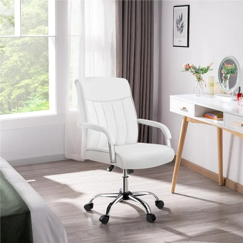 Chaise de bureau de direction haute en cuir synthétique moderne
