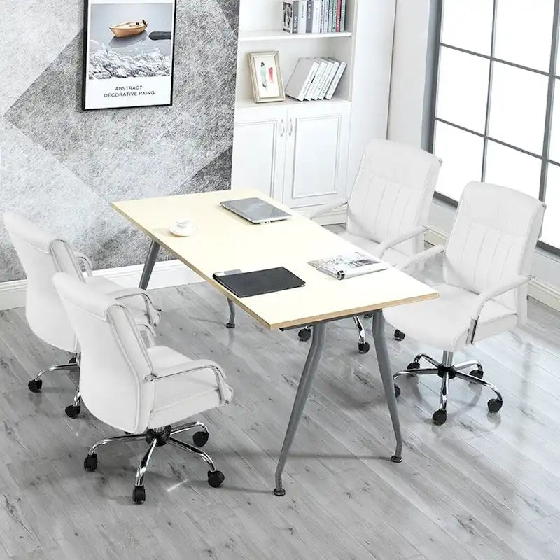 Chaise de bureau de direction haute en cuir synthétique moderne