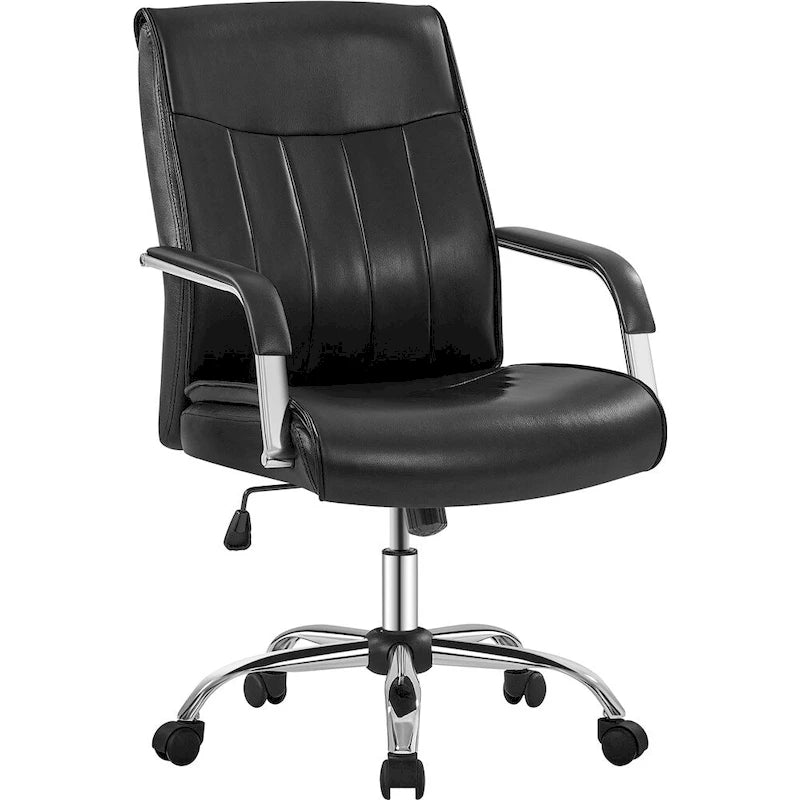 Chaise de bureau de direction haute en cuir synthétique moderne