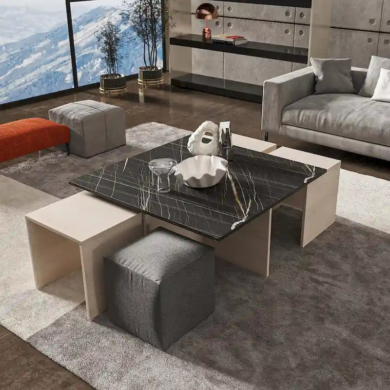 Table basse gigogne de style Mid-century moderne