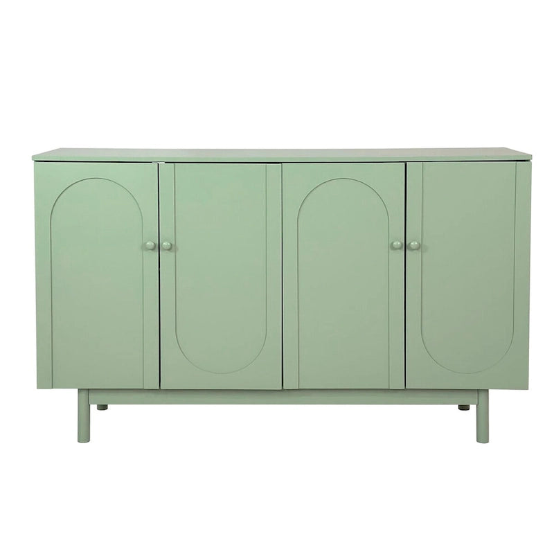 Meuble de rangement sculpté à quatre portes, élégant et pratique