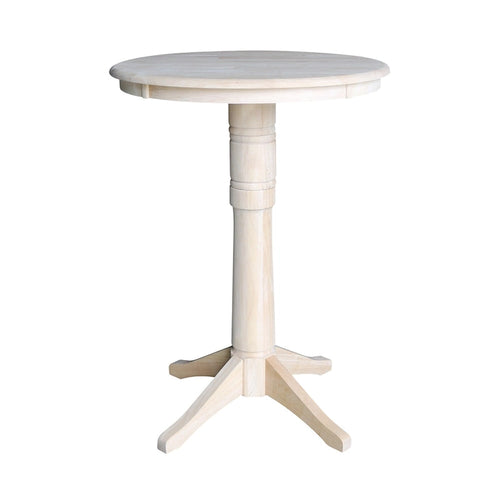 Table de bar ronde de 30 pouces avec 2 tabourets de bar Madrid